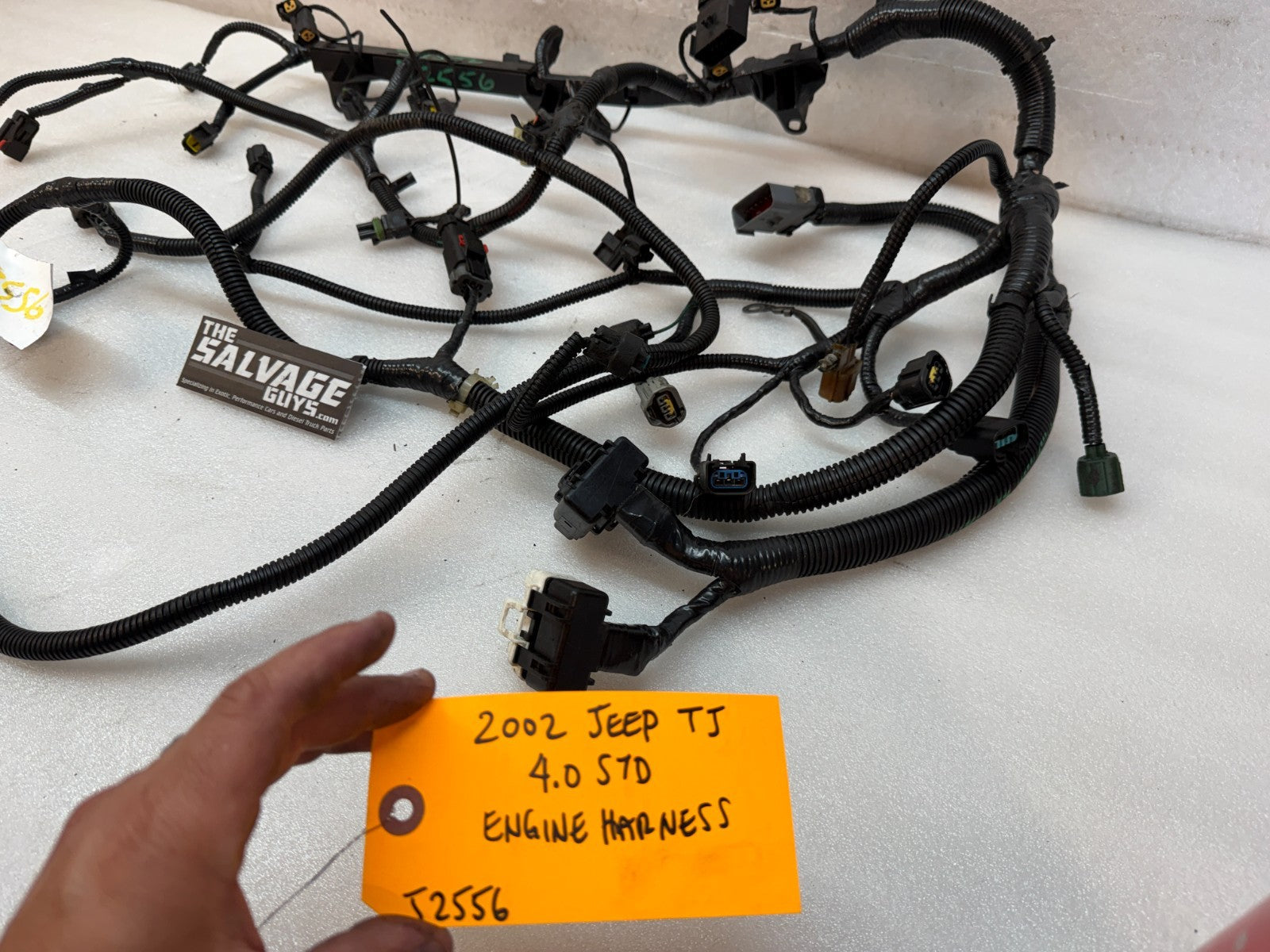 2002 JEEP WRANGLER TJ 4.0 AUTOMATIC INJECTOR ENGINE WIRING HARNESS
