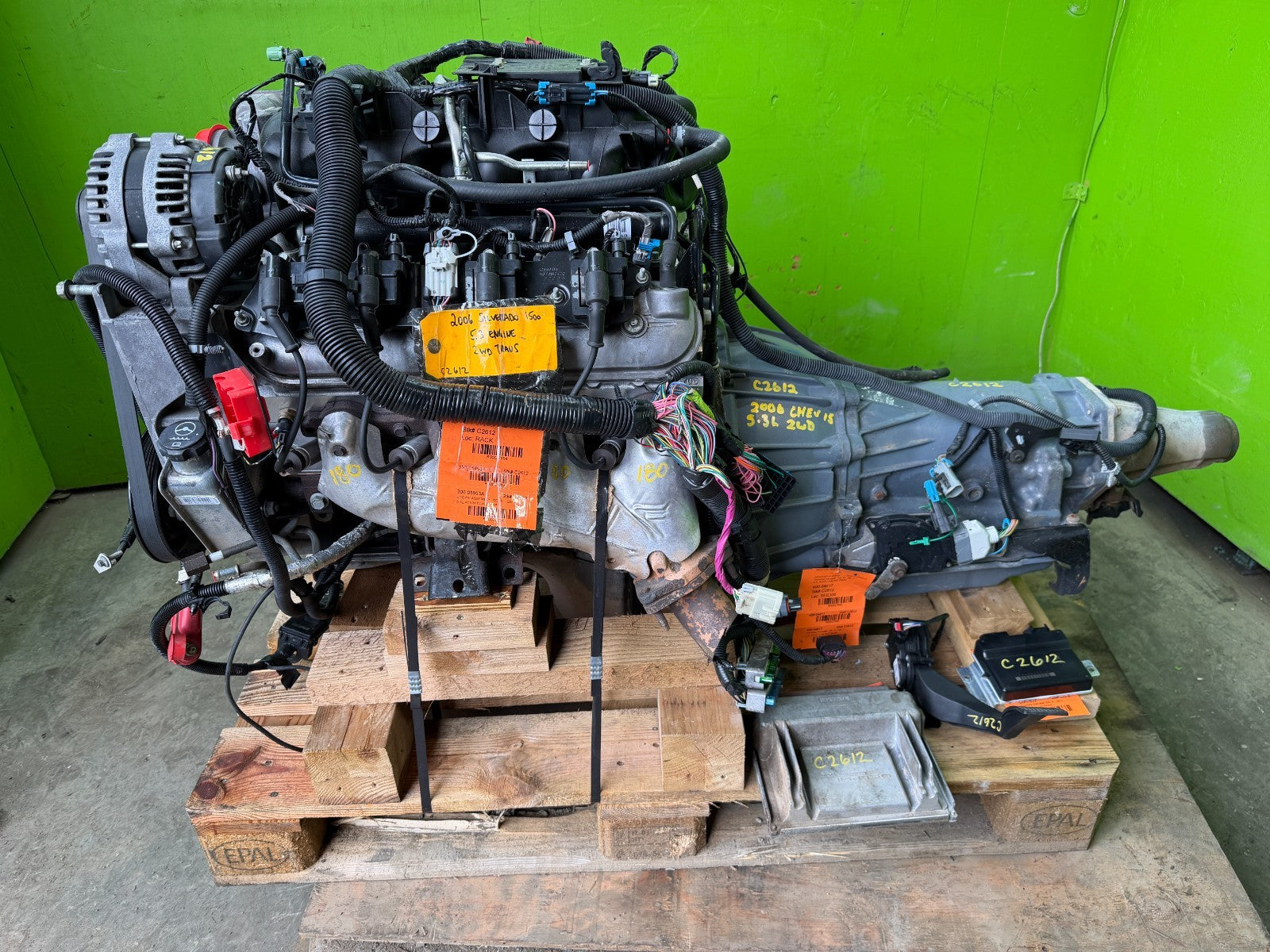06 GMC SIERRA 5.3 LM7 W/ AUTOMATIC 4L80E TRANSMISSION COMPLETE SWAP LS1 LQ4 LQ9