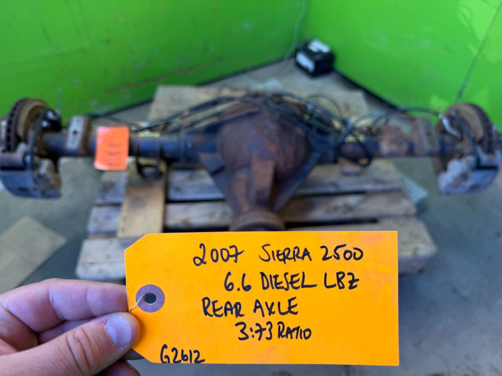 01-07 GMC SIERRA SILVERADO 2500HD 3500HD SRW REAR DIFFERENTIAL AXLE GT4 G80