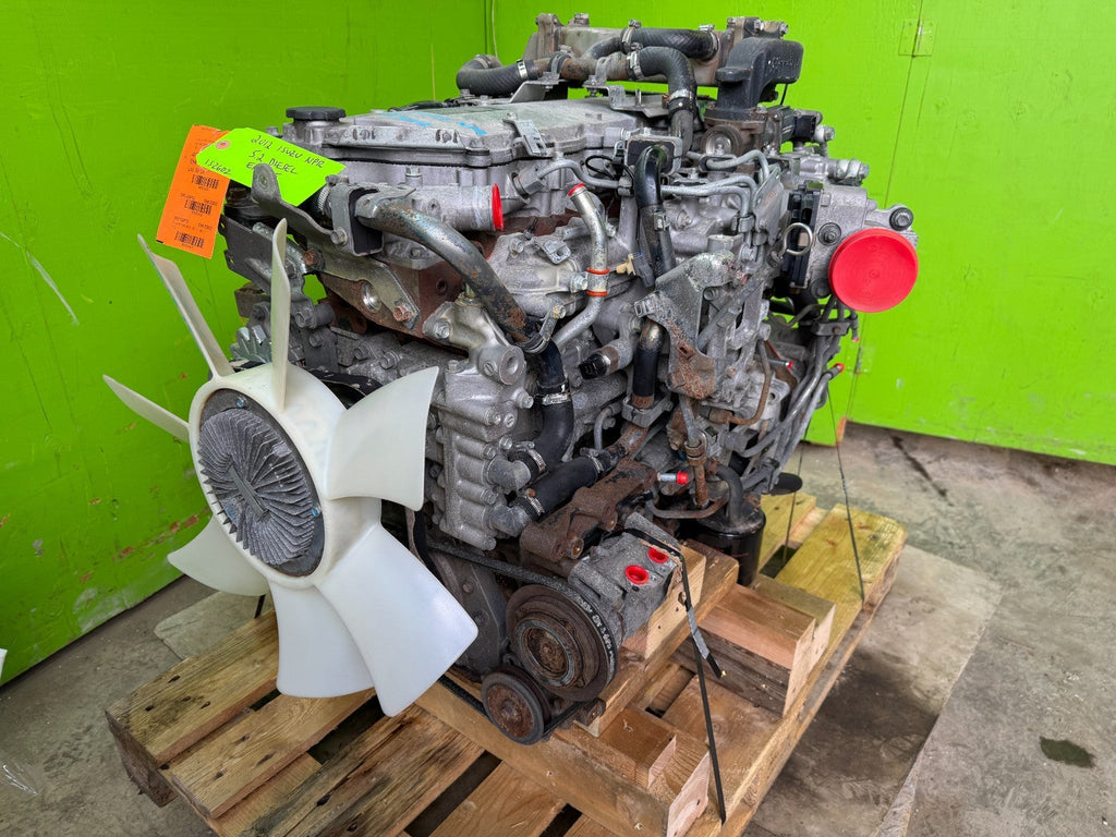 12 ISUZU NRR NPR NQR 5.2 COMPLETE ENGINE MOTOR ASSEMBLY 4HK1TC 130k!!