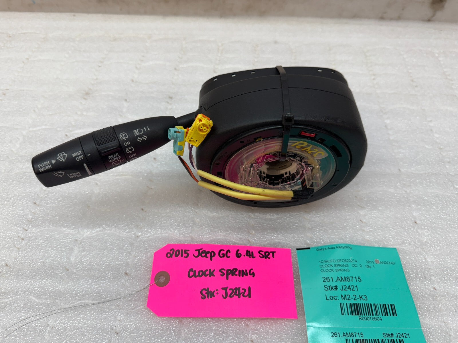 14 15 JEEP GRAND CHEROKEE SRT WK2 OEM CLOCKSPRING STEERING COLUMN SIGNAL SWITCH