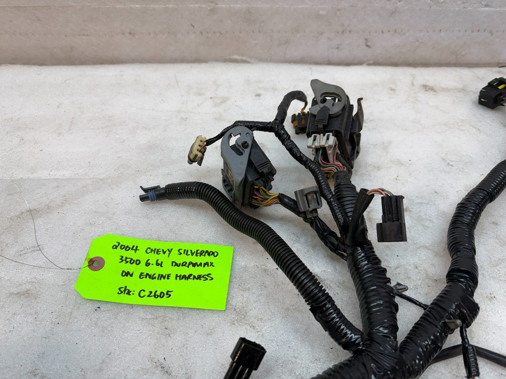 04 Chevrolet GMC 2500HD 3500HD DURAMAX 6.6 LLY DIESEL ENGINE WIRING LOOM HARNESS