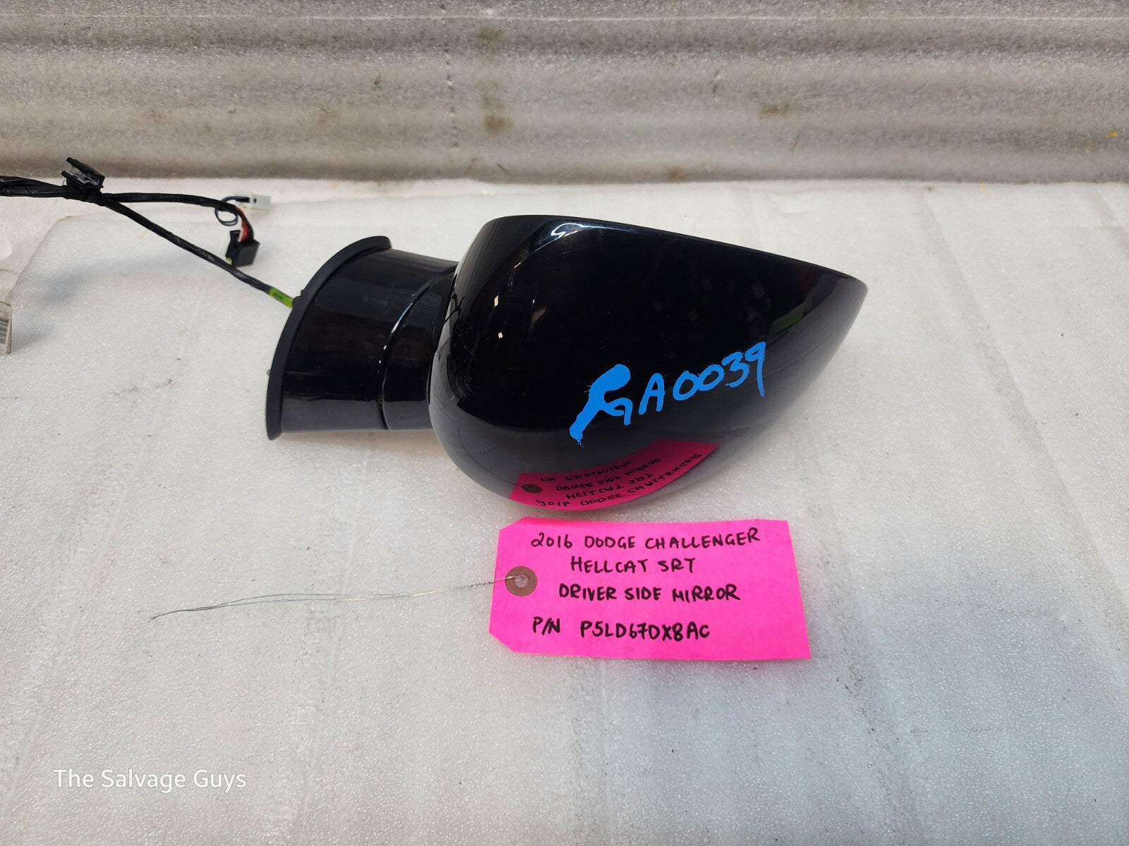 16 DODGE CHALLENGER HELLCAT SRT POWER LEFT SIDE MIRROR 15-19 2K!!!