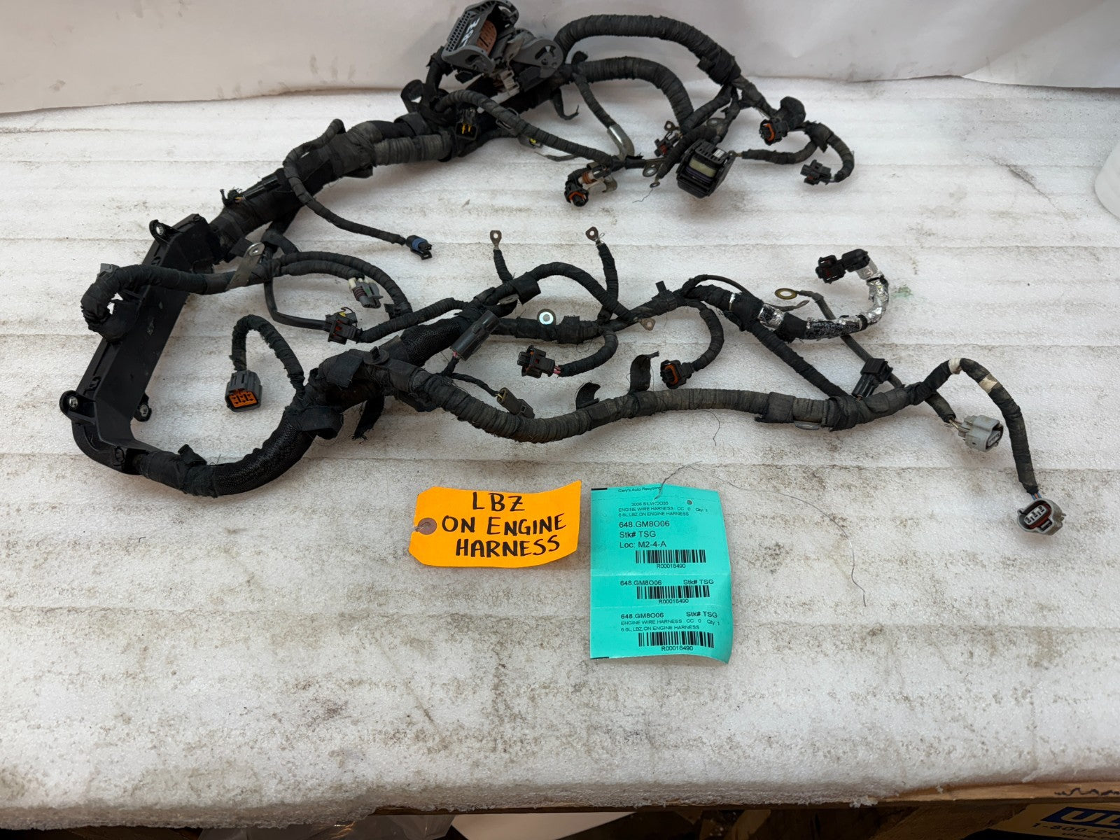 06 07 GMC CHEVROLET 2500HD DURAMAX 6.6 LBZ ENGINE MOTOR WIRING HARNESS LOOM