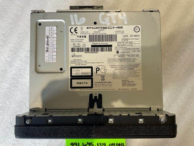 16 PORSCHE CAYMAN GT4 718 OEM NAVIGATION HEADUNIT CDR31 PCM3.1 99164513404 18K