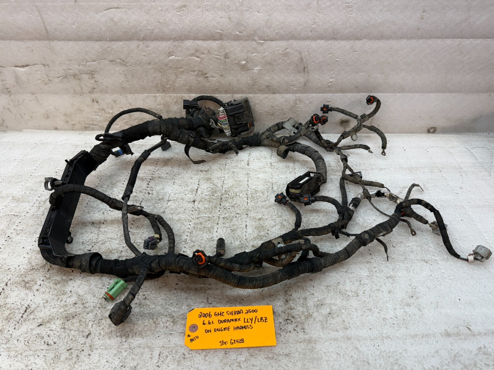 06 07 GMC CHEVROLET 2500HD DURAMAX 6.6 LLY LBZ ENGINE MOTOR WIRING HARNESS LOOM