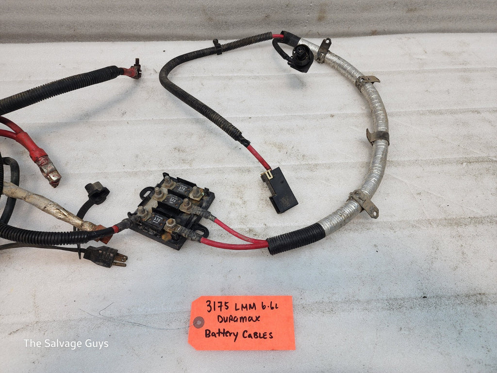 11-14 GMC CHEVROLET SILVERADO 2500HD 3500HD 6.6 LML OEM POSITIVE BATTERY CABLES