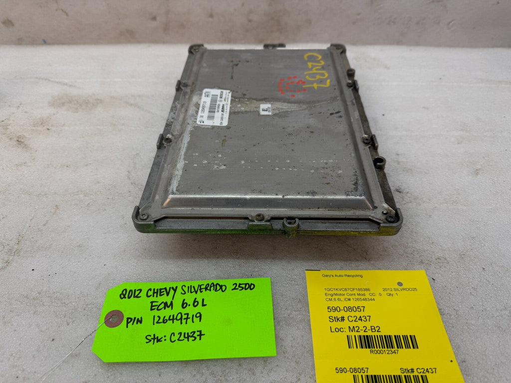 11-14 Chevrolet GMC 2500HD DURAMAX 6.6 LML OEM ENGINE COMPUTER ECU ECM 12649719