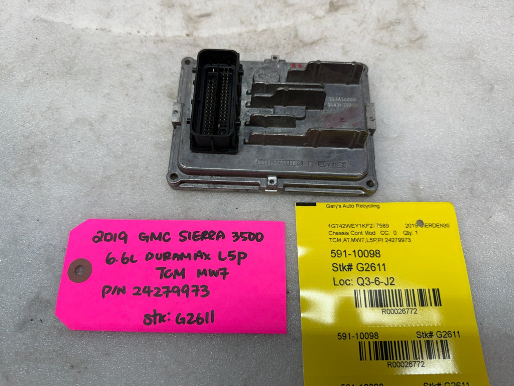 15-19 GMC SIERRA ALLISON T87A TRANSMISSION CONTROL MODULE TCM TCU 24279973