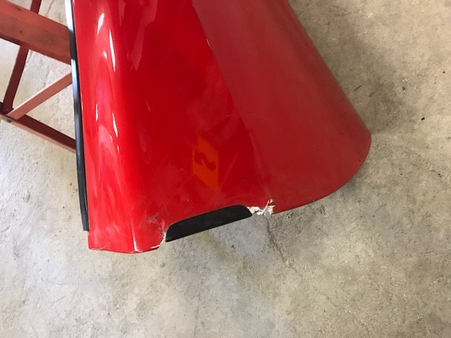 07 CHEVROLET CORVETTE Z06 C6 RIGHT PASSENGER DOOR SHELL RED 05-13