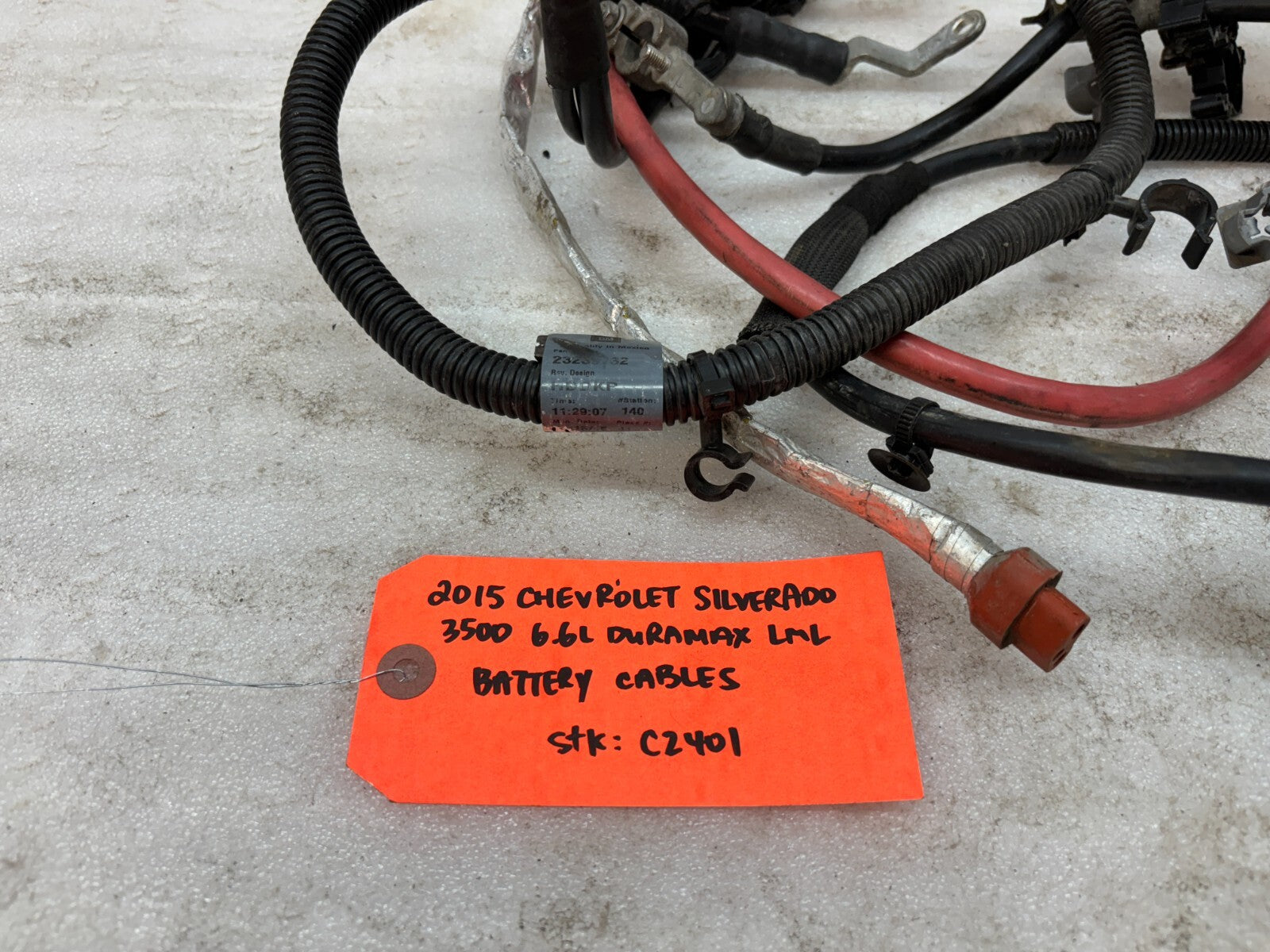 11-16 GMC CHEVROLET SILVERADO 2500HD 3500HD 6.6 LML OEM BATTERY CABLES