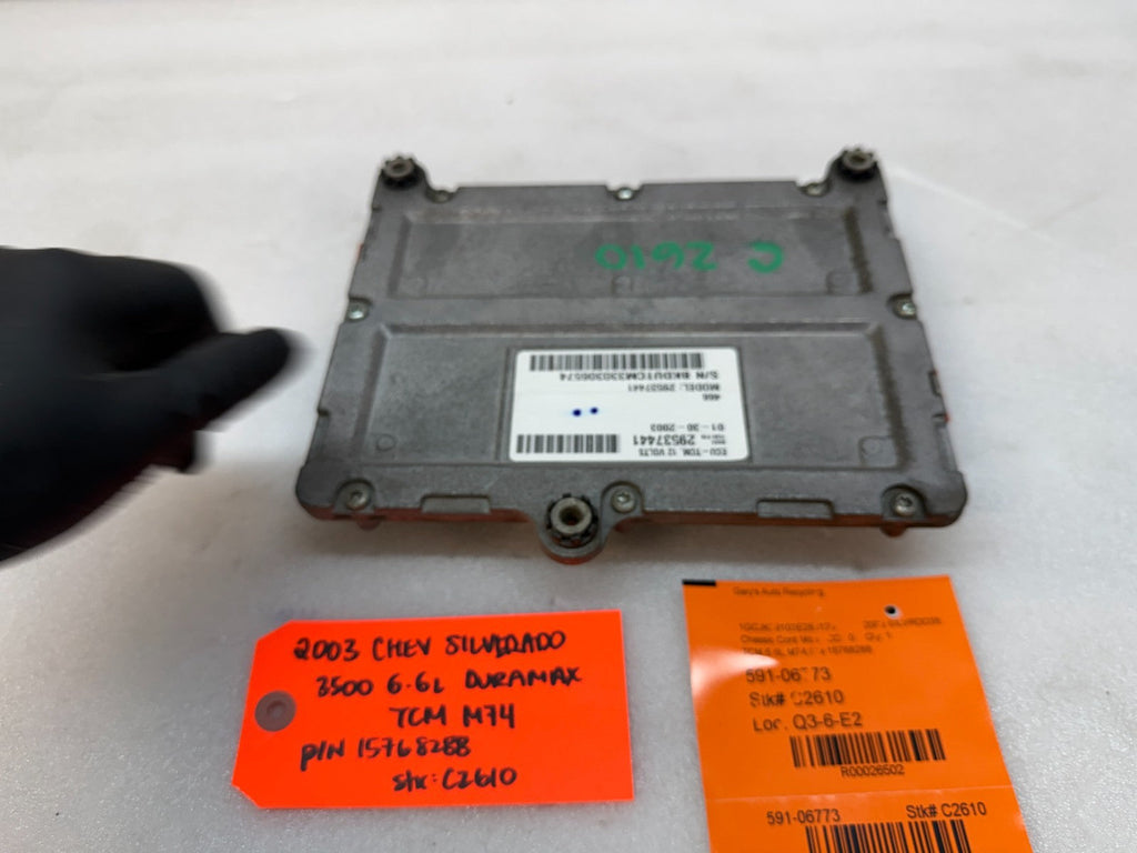 03 Chevrolet GMC SILVERADO 6.6 TCM TCU TRANSMISSION COMPUTER ALLISON 15768288