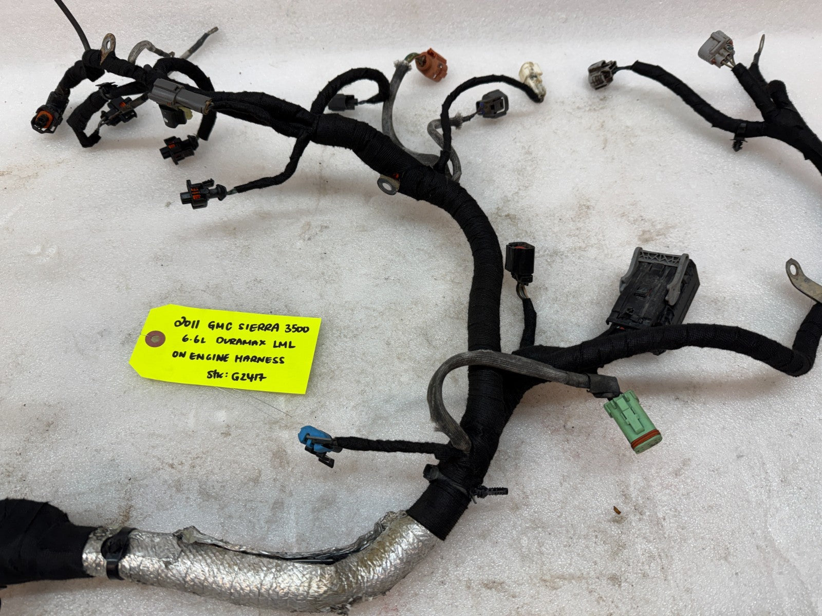 11 GMC SIERRA CHEVROLET SILVERADO 3500HD DURAMAX 6.6 LML ENGINE WIRING HARNESS