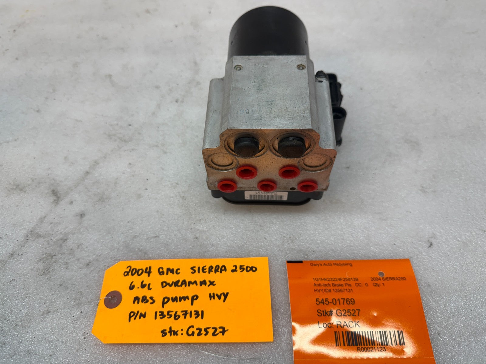 03-07 Chevrolet GMC SILVERADO 2500 6.6 ABS ANTI LOCK BRAKE PUMP MODULE 13567131