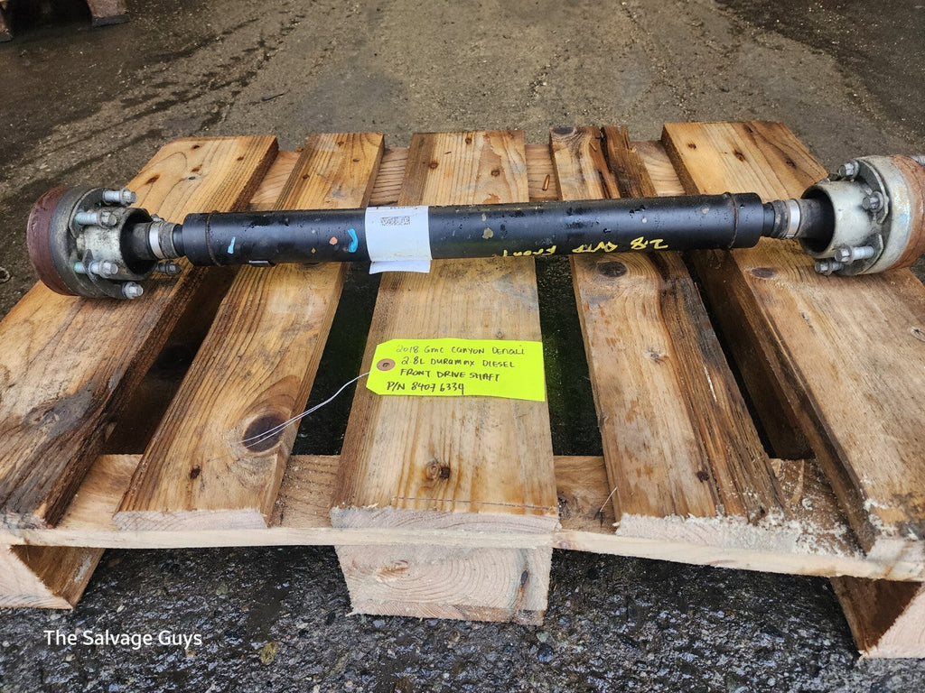 18 GMC CANYON COLORADO 2.8 DURAMAX FRONT DRIVE PROP SHAFT 84076334 70K 15-19