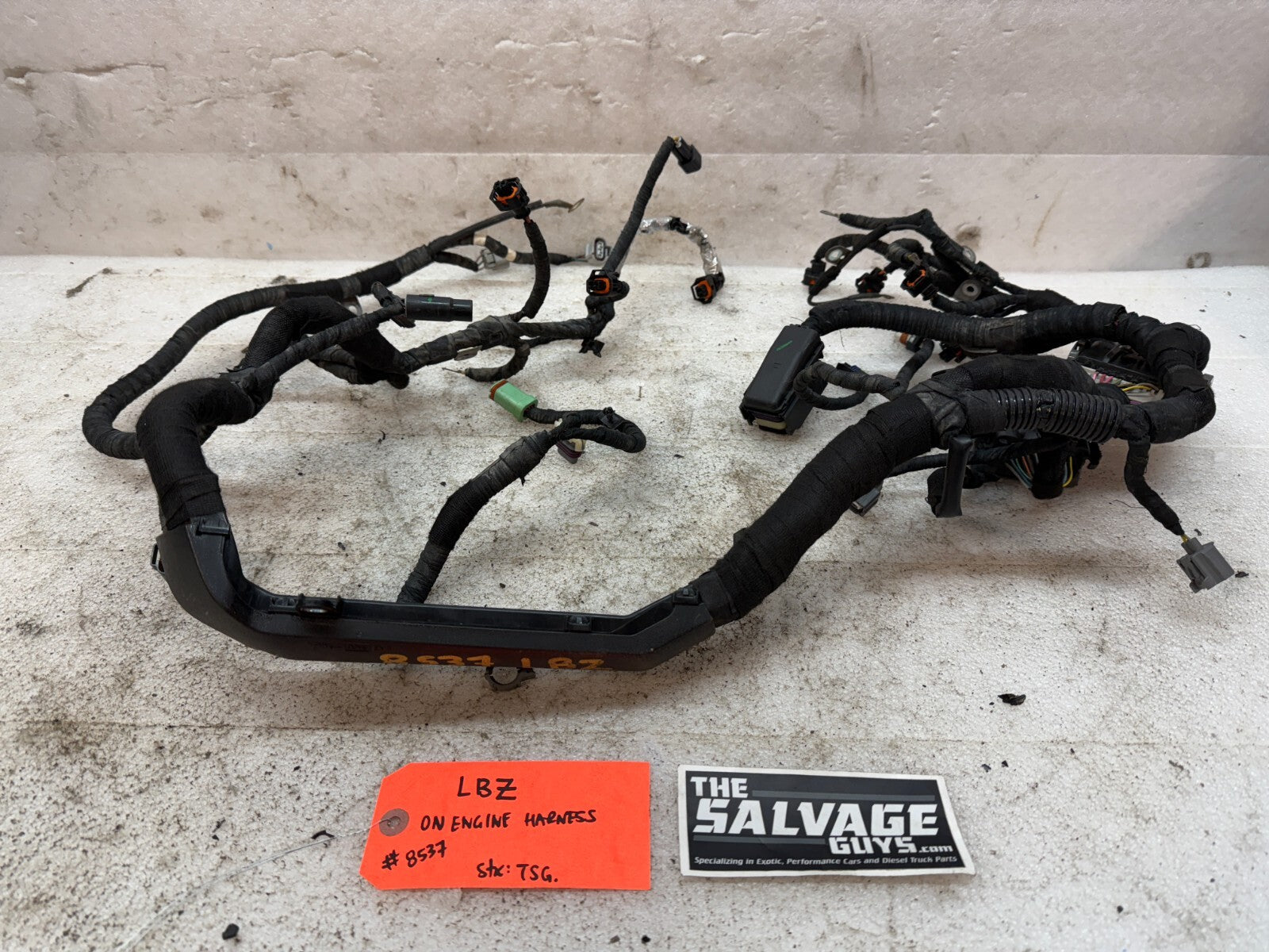 06 07 GMC CHEVROLET 2500HD DURAMAX 6.6 LBZ ENGINE MOTOR WIRING HARNESS LOOM