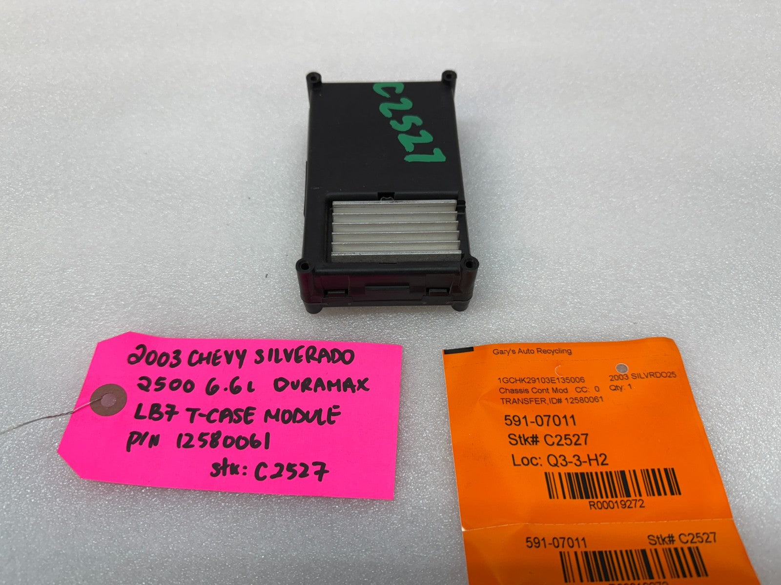 03-06 GMC SIERRA SILVERADO 2500 3500 TRANSFER CASE CONTROL MODULE 12580061