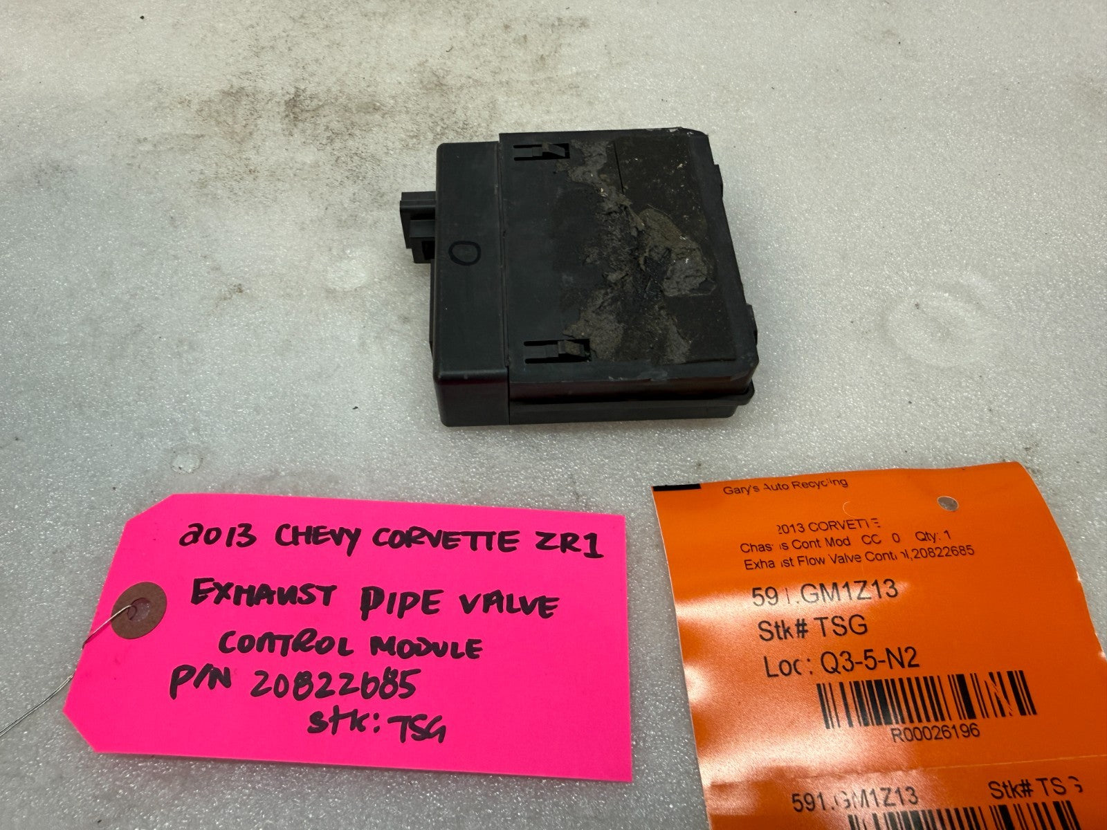 10-13 CHEVROLET CORVETTE C6 OEM ZR1 B-MODE NPP EXHAUST CONTROL MODULE 20822685