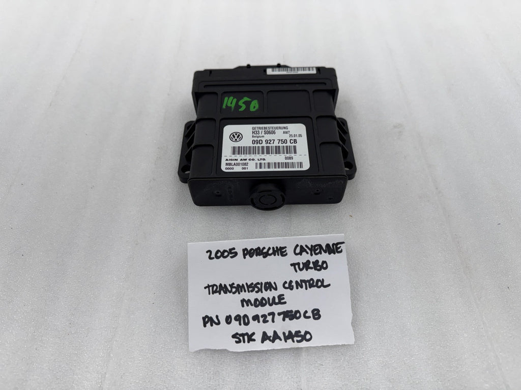 03-06 PORSCHE CAYENNE TURBO 955 TCM TCU TRANSMISSION CONTROL MODULE 09D927750CB