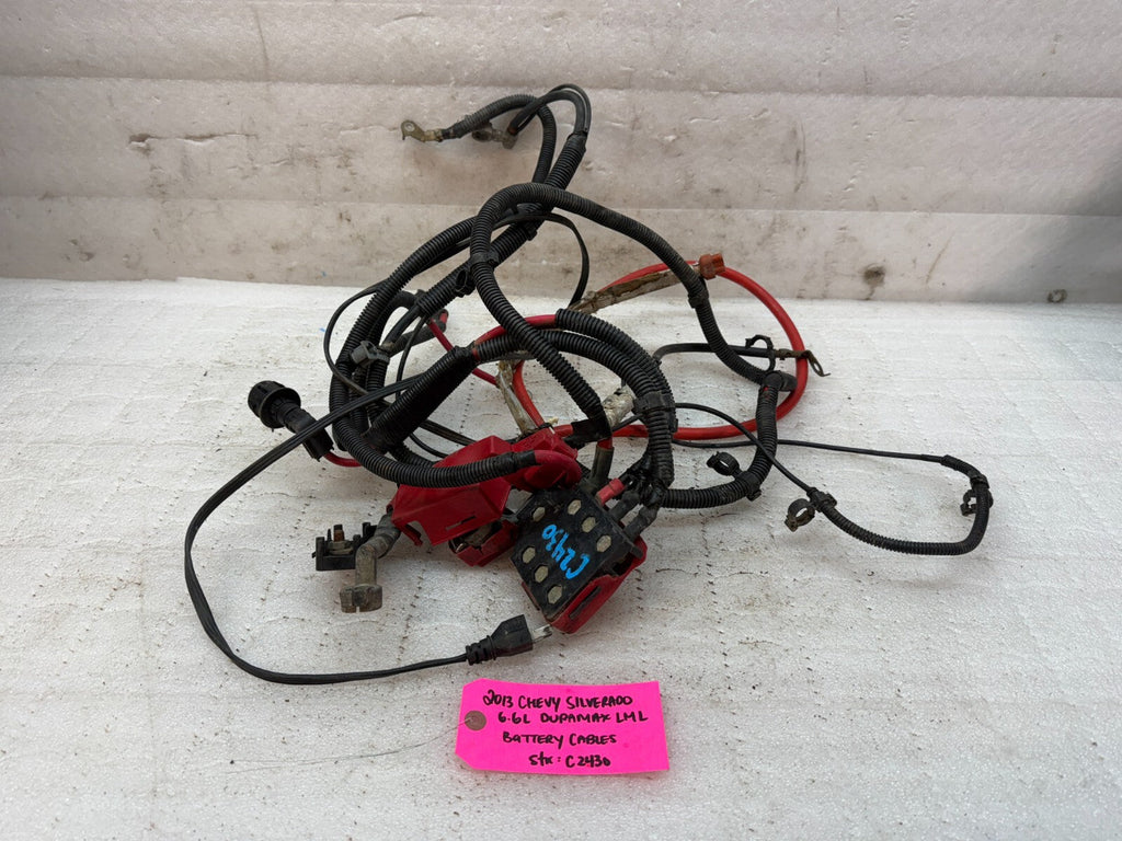 11-14 GMC CHEVROLET SILVERADO 2500HD 3500HD 6.6 LML OEM POSITIVE BATTERY CABLES