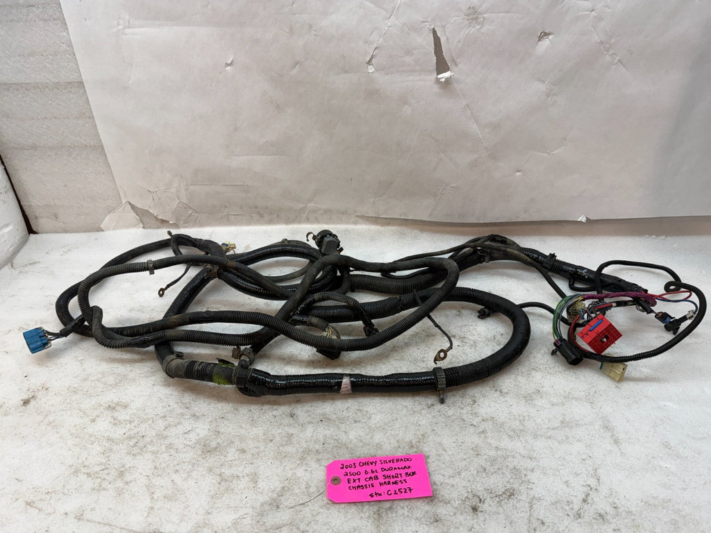 01-04 Chevrolet GMC 2500HD 3500 6.6 4wd EXT CAB SHORT BOX CHASSIS WIRING HARNESS