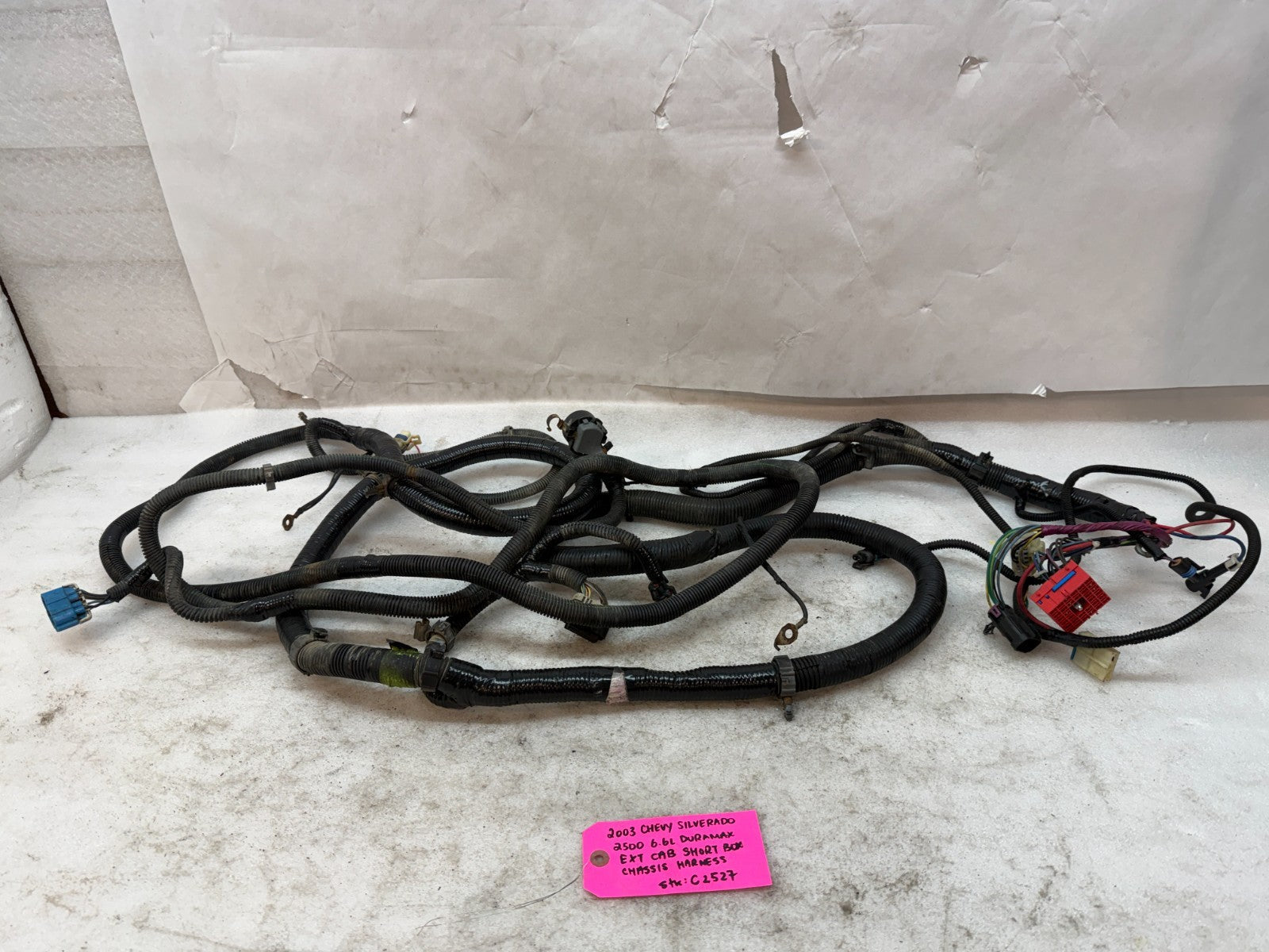 01-04 Chevrolet GMC 2500HD 3500 6.6 4wd EXT CAB SHORT BOX CHASSIS WIRING HARNESS