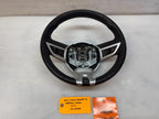 10 11 CHEVROLET CAMARO SS BLACK LEATHER STEERING WHEEL MANUAL TRANS
