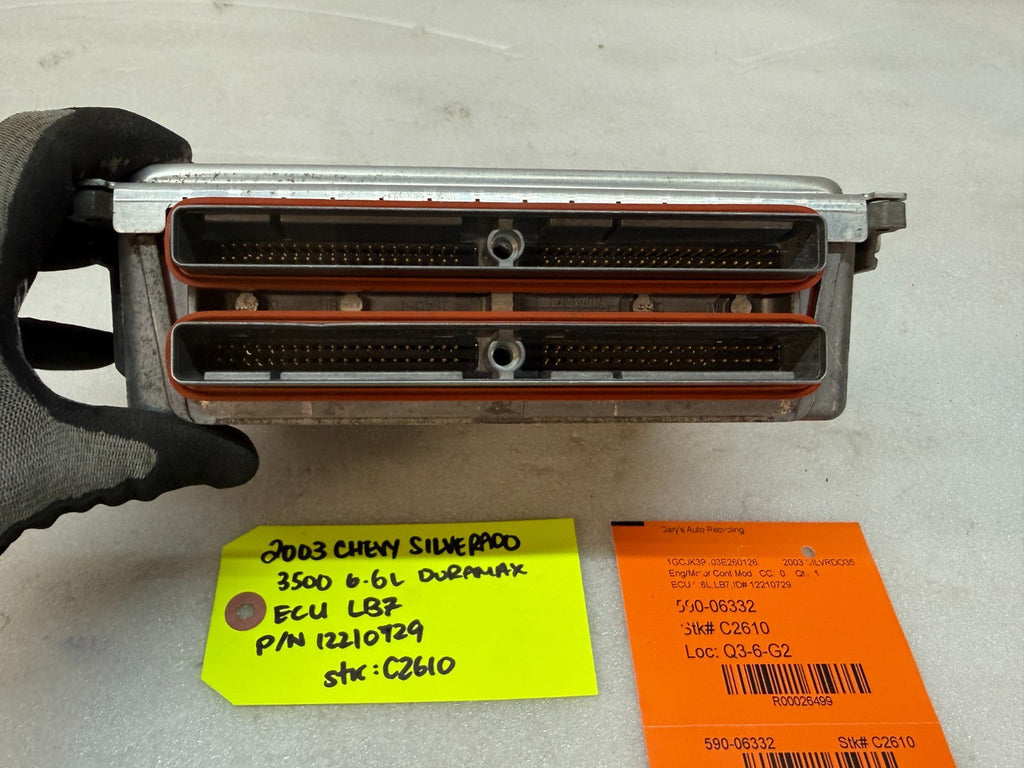 01-04 Chevrolet GMC 2500HD DURAMAX 6.6 LB7 ECM ECU ENGINE COMPUTER 12210729
