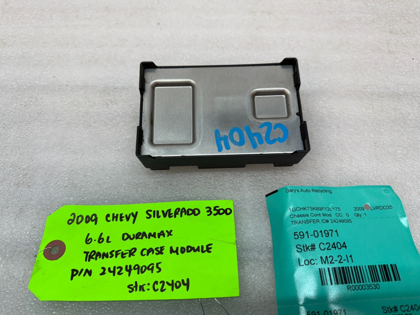 07-13 Chevrolet GMC SIERRA 2500HD 3500HD TRANSFERCASE CONTROL MODULE 24249095