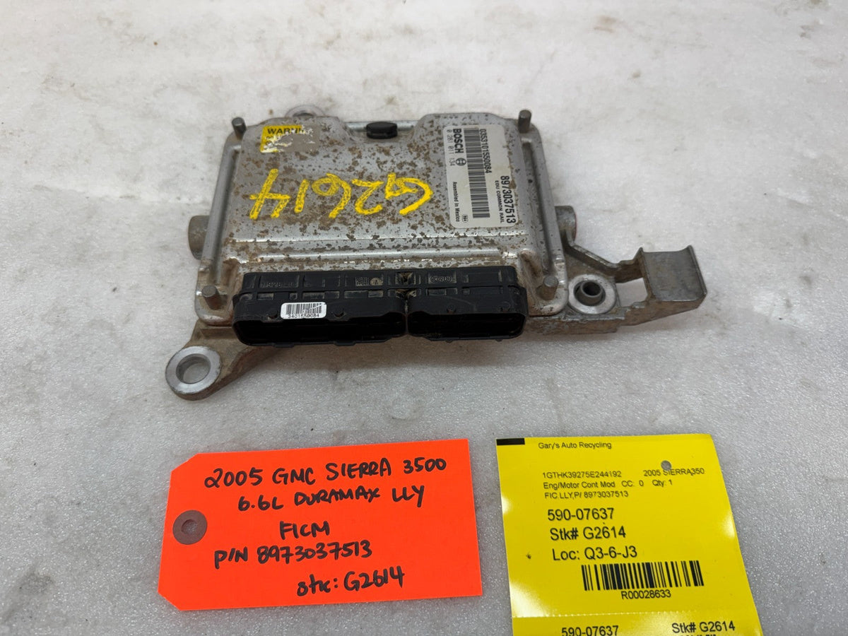 05 Chevrolet GMC LLY 6.6 DURAMAX FICM FUEL INJECTION CONTROL MODULE 8973037513