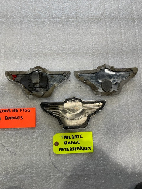 03 FORD F150 HARLEY FENDER AND TAILGATE BADGES 3 PCS 98K