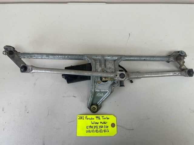 02 PORSCHE 996TT 996 OEM FRONT WINDSHIELD WIPER MOTOR TRANSMISSION 01-05 69K!!