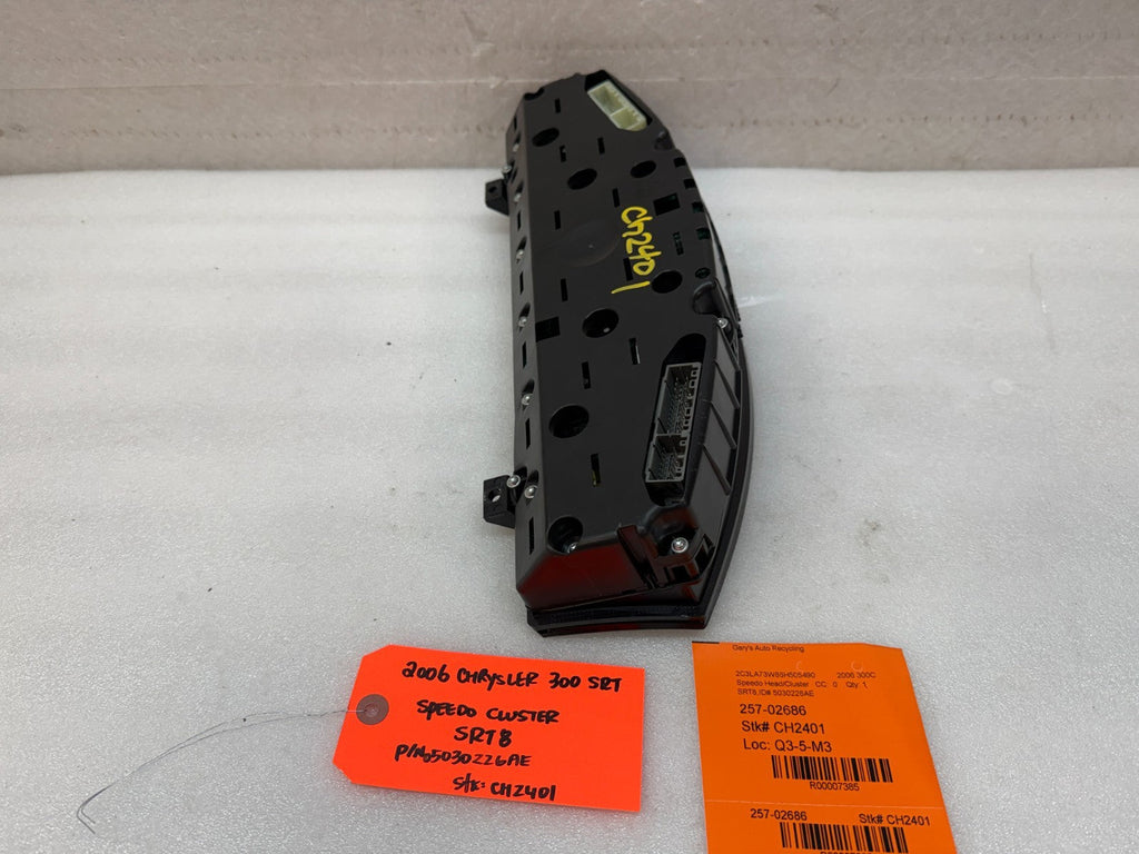 05 06 07 08 CHRYSLER 300 SRT-8 SRT 6.1 OEM METRIC GAUGE CLUSTER P05030226AE