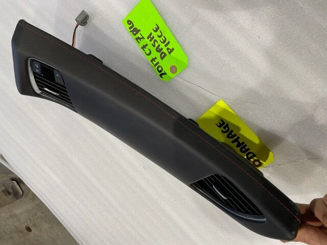 15-19 CHEVROLET CORVETTE C7 Z06 Z07 BLACK W/ RED RIGHT SIDE DASH TRIM PIECE