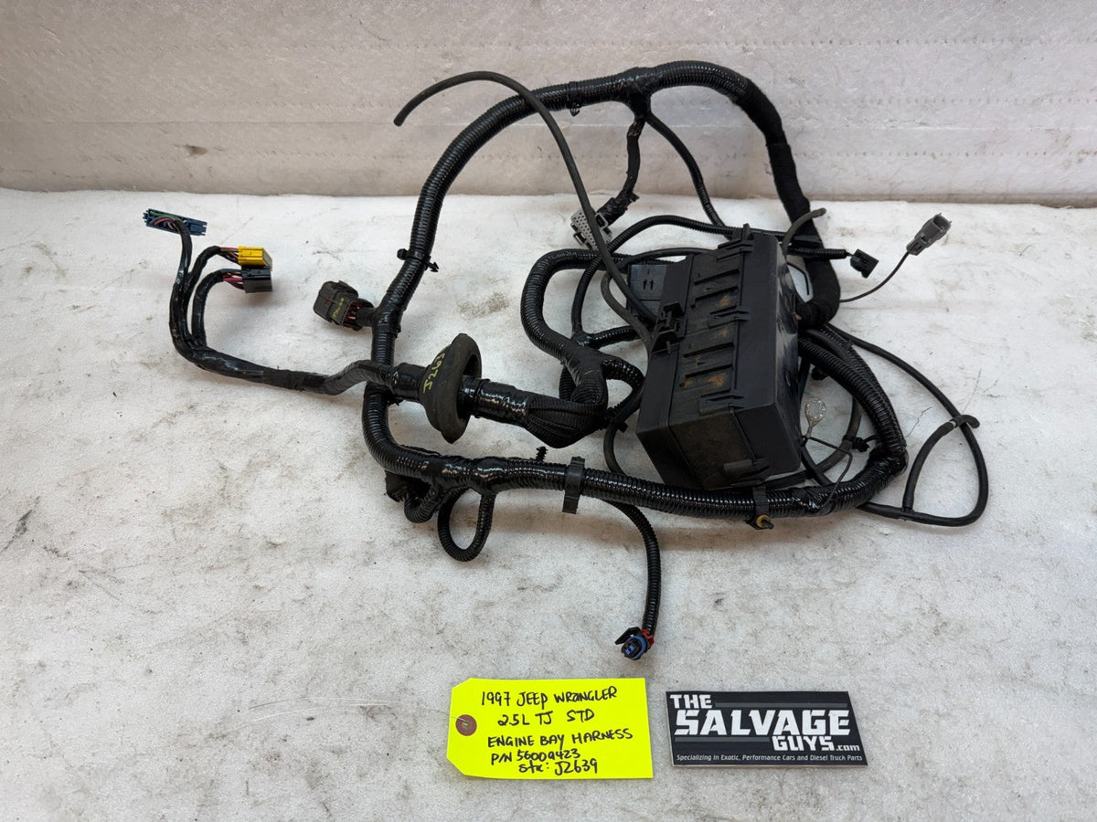 1997 JEEP WRANGLER TJ 2.5 MANUAL TRANS ENGINE FUSE BOX HARNESS LOOM 56009423