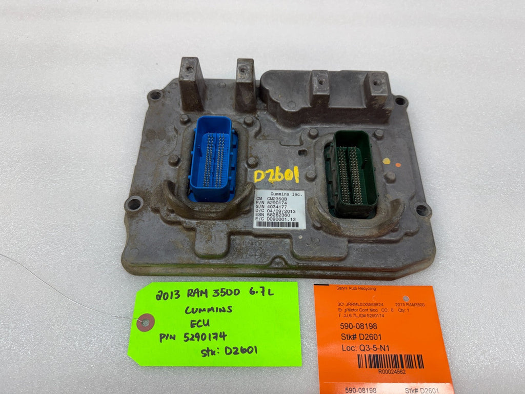 13 14 15 DODGE RAM 2500 3500 6.7 CUMMINS ENGINE COMPUTER ECU ECM 5290174