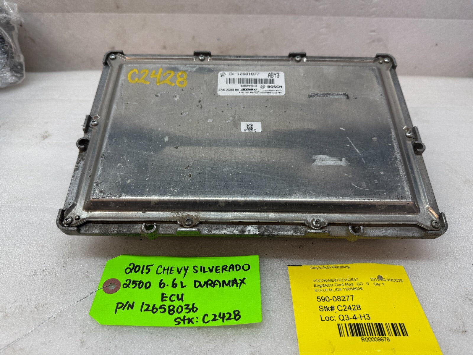 15 16 Chevrolet GMC 2500HD DURAMAX 6.6 LML OEM ENGINE COMPUTER ECU ECM 12658036