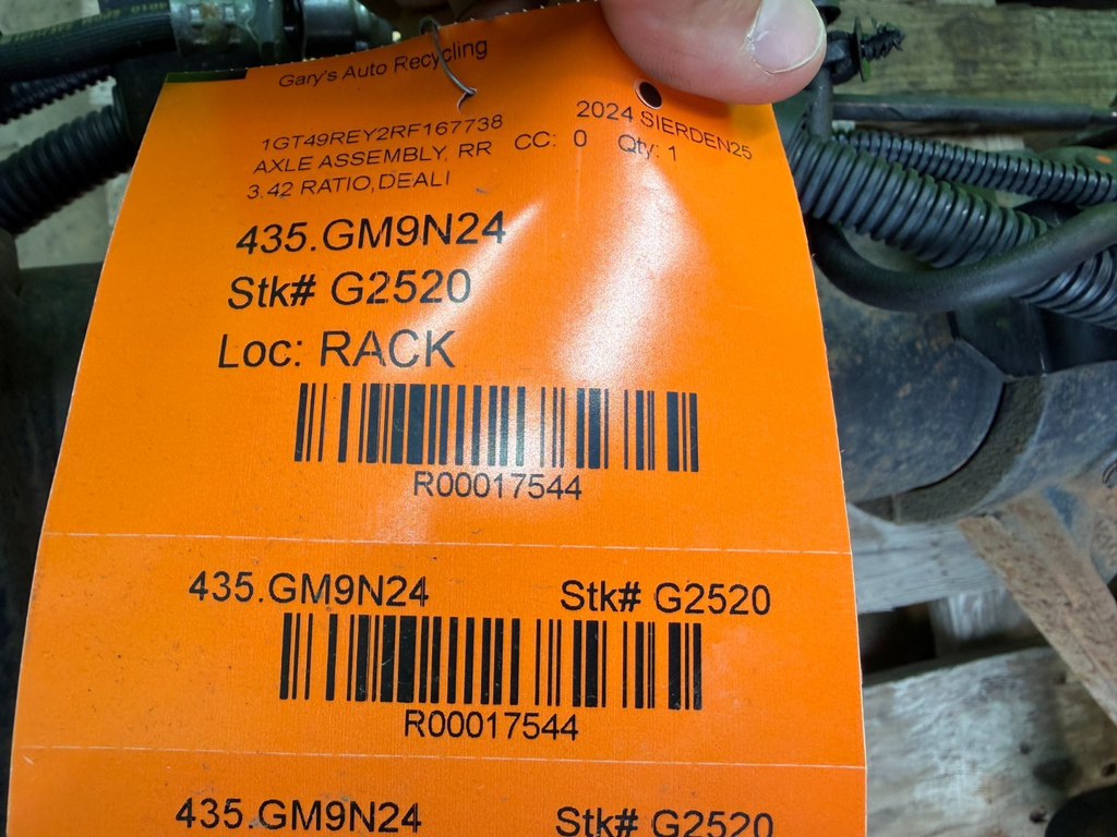 19-24 CHEVROLET GMC SIERRA SILVERADO 2500 3500 G80 REAR DIFFERENTIAL DIFF 3.42
