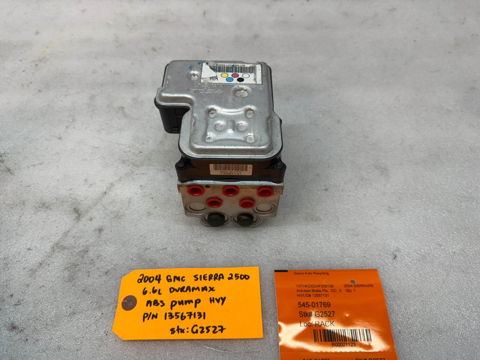 03-07 Chevrolet GMC SILVERADO 2500 6.6 ABS ANTI LOCK BRAKE PUMP MODULE 13567131