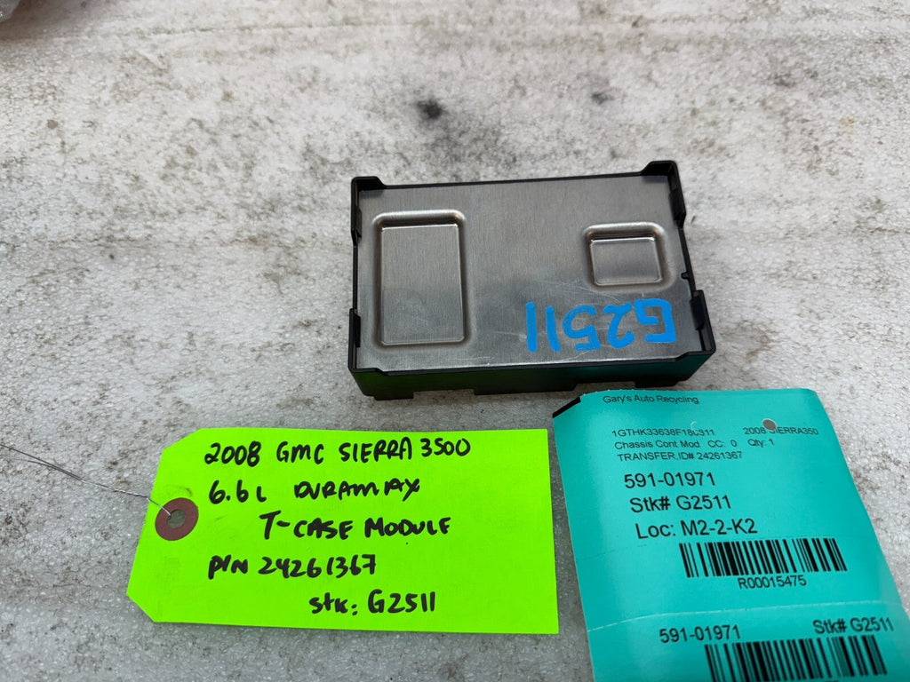 07-14 GMC SIERRA 2500HD 3500 TRANSFER CASE CONTROL MODULE TCCM 24261367