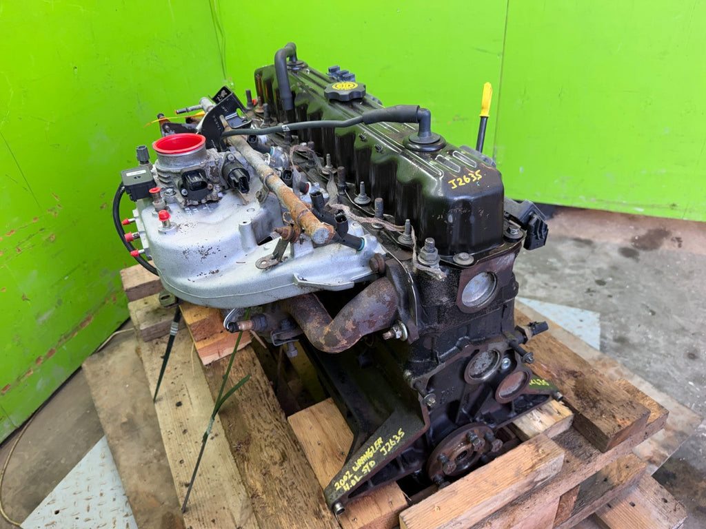 02 JEEP WRANGLER TJ 4.0 COMPLETE ENGINE MOTOR ASSEMBLY 97-02