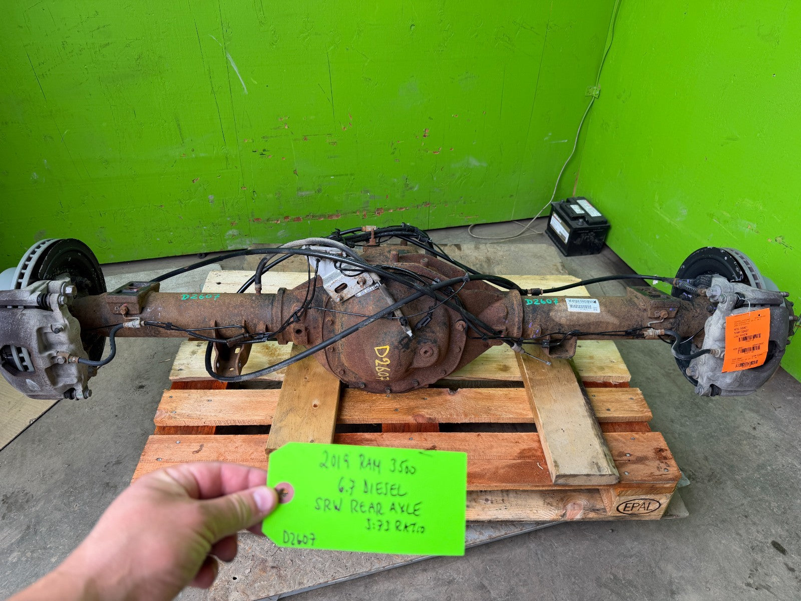 19-24 DODGE RAM 2500 3500 SINGLE REAR WHEEL SRW REAR DIFFERENTIAL AXLE 3.73 65k!