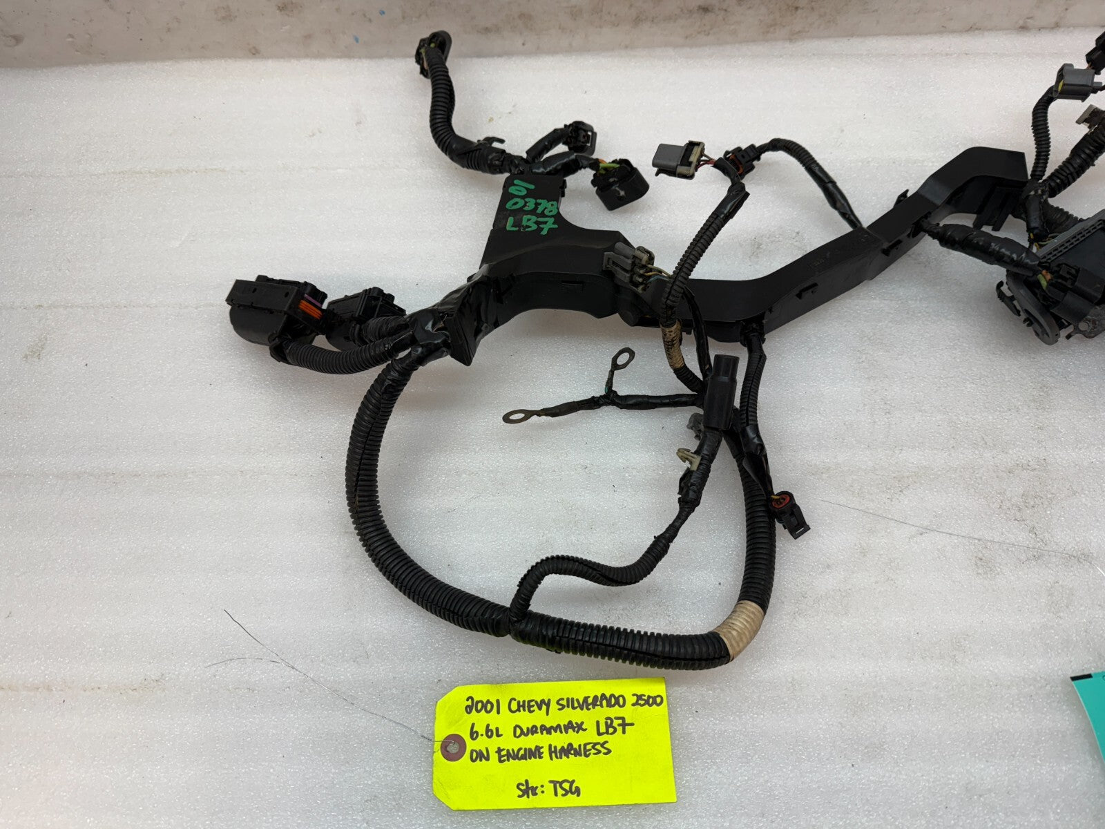 01 02 Chevrolet GMC DURAMAX LB7 6.6 ON ENGINE WIRING HARNESS LOOM