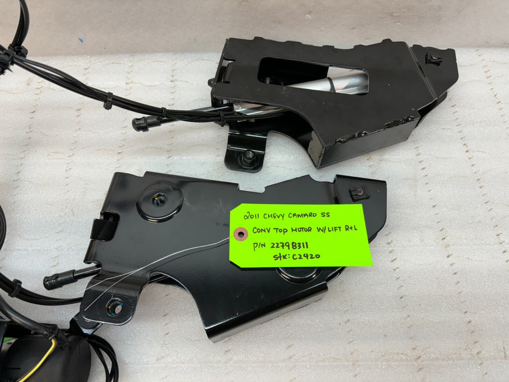 11 CHEVROLET CAMARO SS ZL1 CONVERTIBLE TOP ROOF HYDRAULIC PUMP LINES MODULE 3K!!