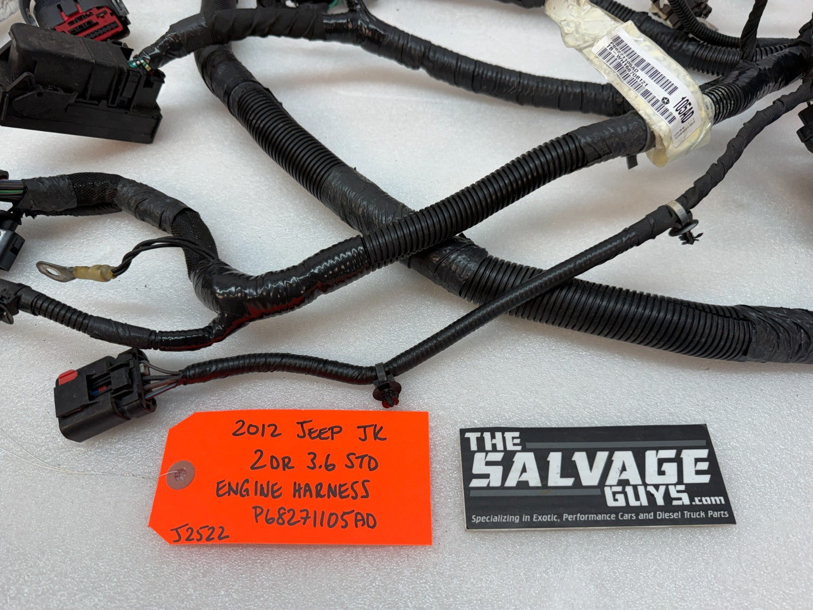 12-18 JEEP WRANGLER JK 3.6 ENGINE WIRING HARNESS LOOM ABS TO TIPM P68271105AD