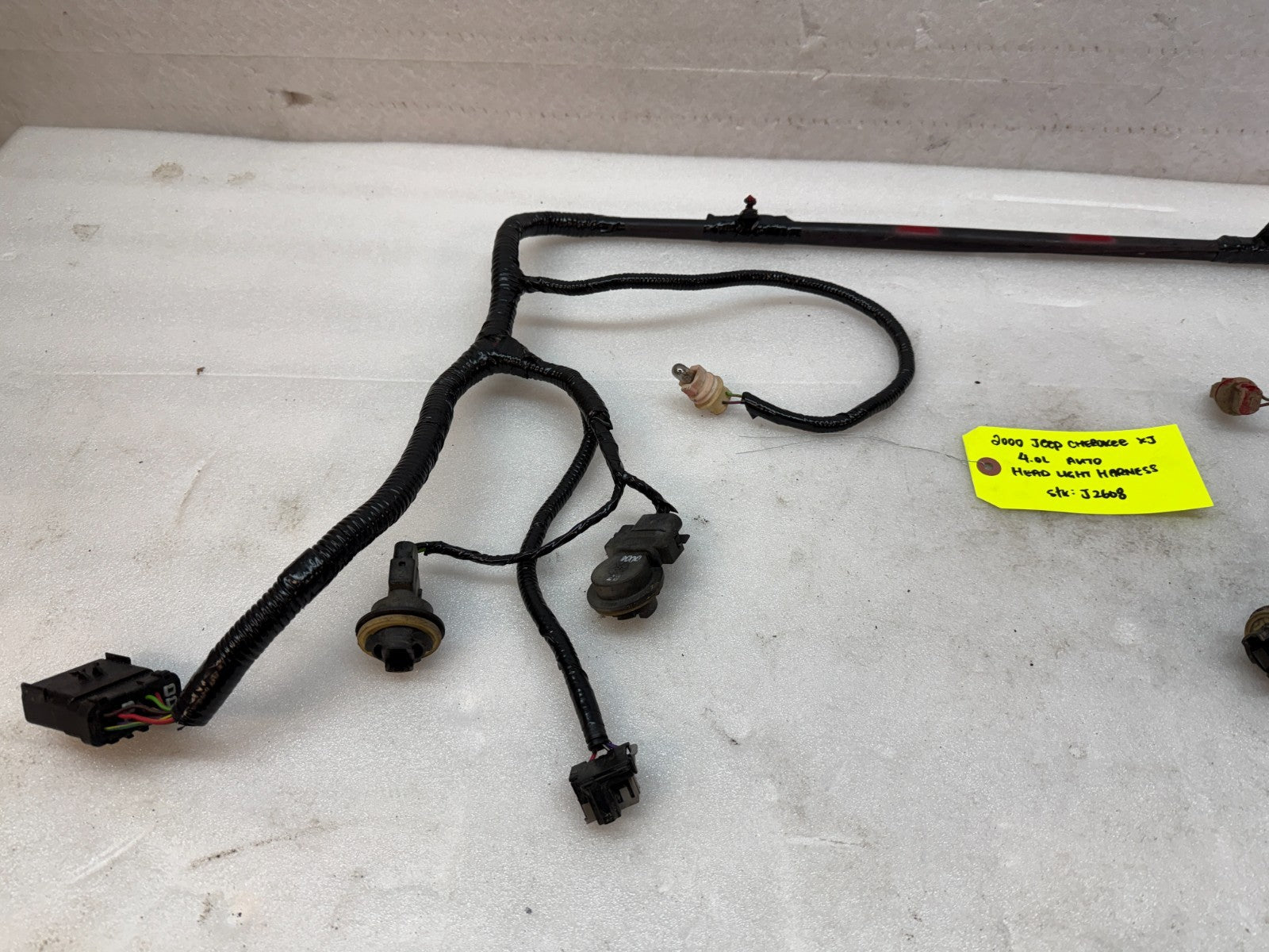 00 JEEP CHEROKEE XJ HEADLIGHT WIRING HARNESS W/O FOG LIGHTS 97-01