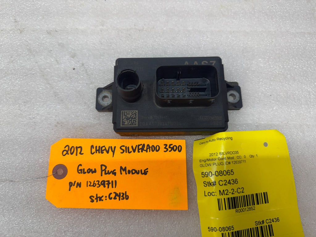 11-14 GMC CHEVROLET SILVERADO 3500HD 6.6 LML OEM GPM GLOW PLUG MODULE 12639711