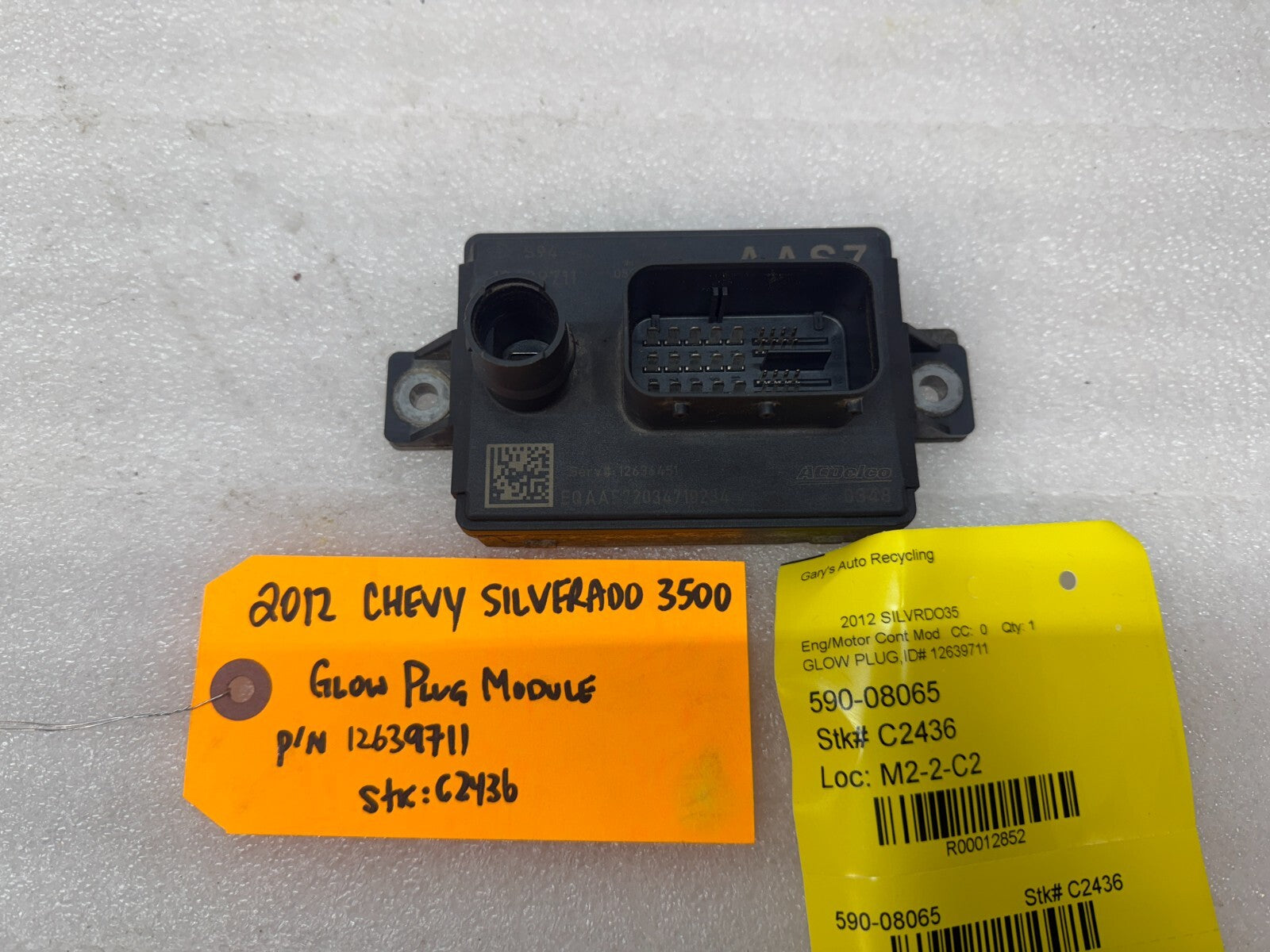 11-14 GMC CHEVROLET SILVERADO 3500HD 6.6 LML OEM GPM GLOW PLUG MODULE 12639711