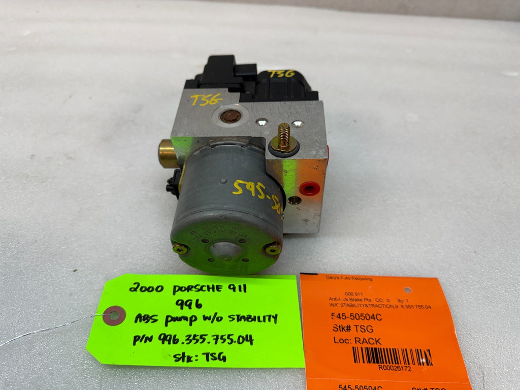 99-04 PORSCHE 911 996 BOXSTER ABS BRAKE PUMP MODULE 996.355.755.04 99635575504