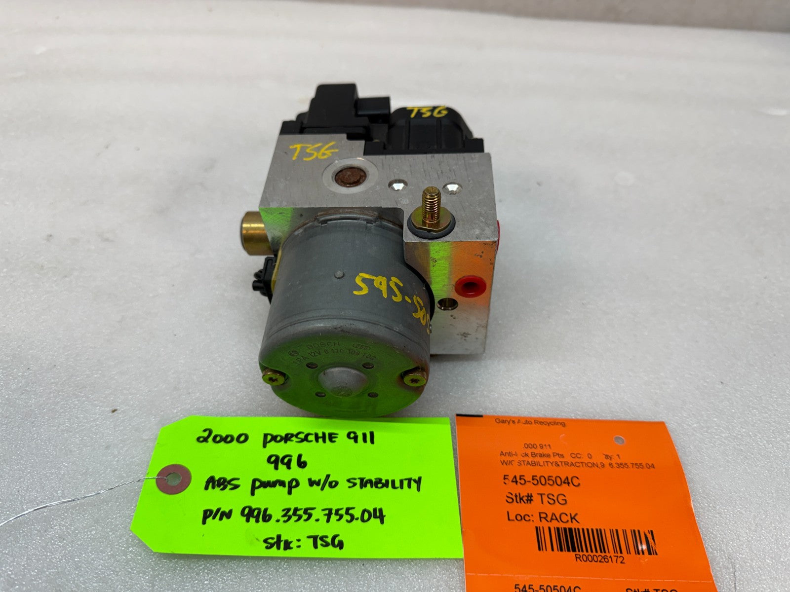 99-04 PORSCHE 911 996 BOXSTER ABS BRAKE PUMP MODULE 996.355.755.04 99635575504